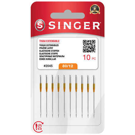 Иглы для швейной машины Singer 2045, размер 12, 10 шт.