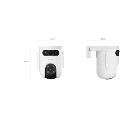 EZVIZ CS-H9C dual-lens IP camera, 5 + 5 MP, 4 mm