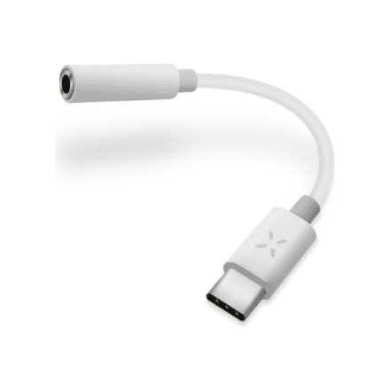 Аудиоадаптер USB-C Fixed Link FIXL-CJD-WH, USB-C – 3,5 мм, белый