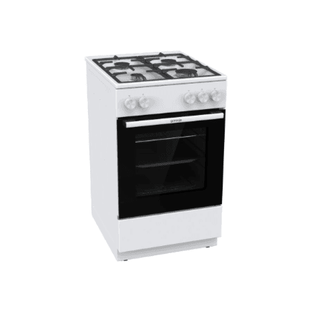 Плита Gorenje GG5A10WFFM, газ, газовая духовка, 50 см, белая
