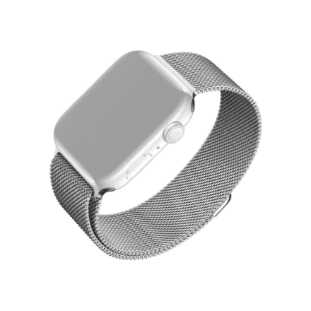 Kellarihm Apple Watch 38/40/41 mm, Fixed Mesh Strap, metallvõrk, hõbedane