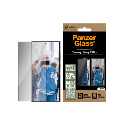 Защитное стекло с фильтром приватности для Samsung Galaxy S25 Ultra PanzerGlass
