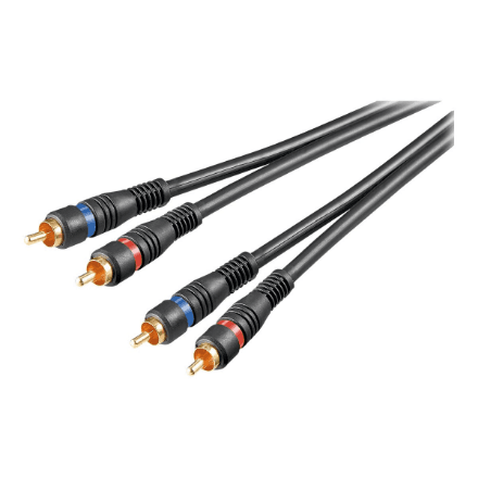 Аудиокабель RCA Goobay 50032, 2 × RCA, двойной экран, 1,5 м