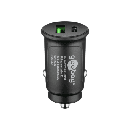 Автомобильная зарядка Goobay Dual-USB, 27 Вт, USB-C PD, 59521