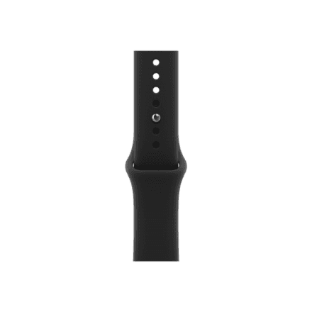 Ремешок для Apple Watch 46 мм Apple Sport Band, M/L, чёрный, фторэластомер