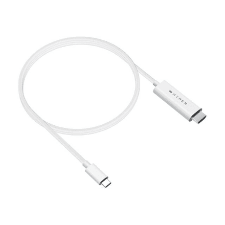 Кабель USB-C – HDMI HyperDrive, 4K 60 Гц, 2,5 м, HD6007WHGL