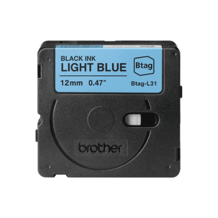 Brother BTAG-L31 lint, must kiri helesinisel