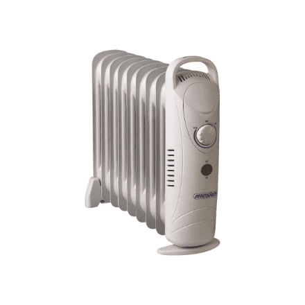 Õliradiaator Mesko MS 7805, 1000 W, 9 ribi, valge