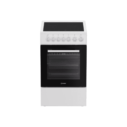 Плита Indesit IS5V5GSW/P, стеклокерамика, электродуховка, 50 см, белая