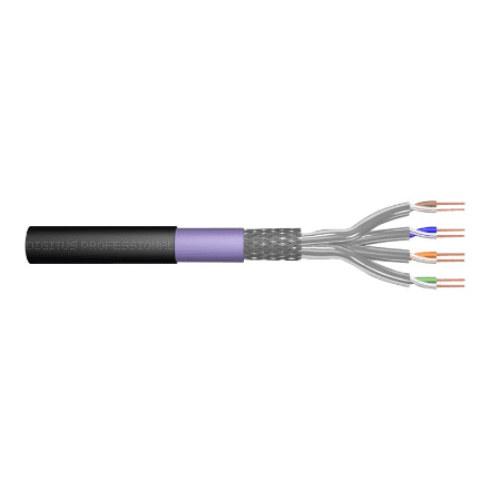 Уличный кабель витая пара Digitus DK-1741-VH-1-OD, бухта 100 м, чёрный / фиолетовый