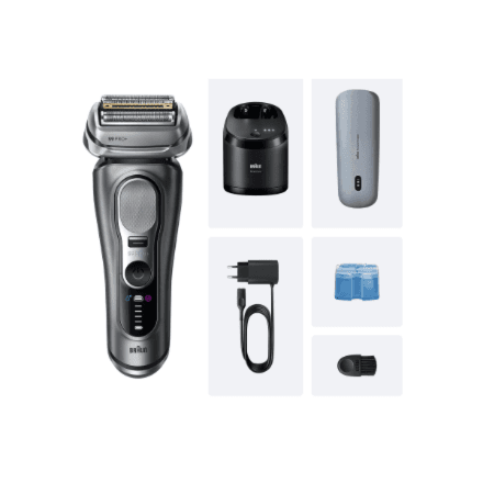 Braun Series 9 Pro+ 9675cc electric shaver, wet & dry, grey