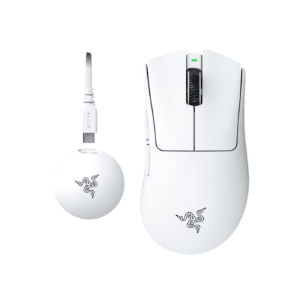 Беспроводная игровая мышь Razer DeathAdder V4 Pro, белая