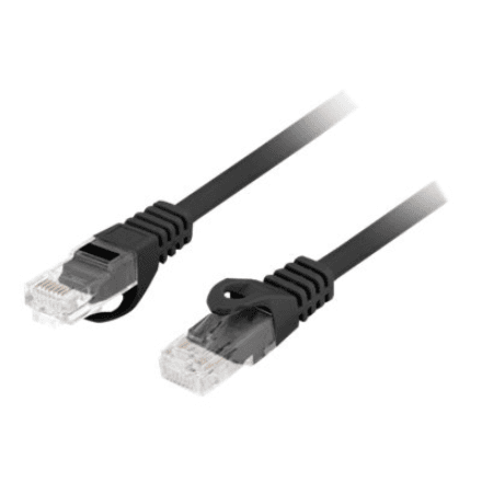 Патч-корд Lanberg Cat 6 U/UTP CU, 5 м, чёрный