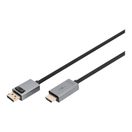 Кабель DisplayPort – HDMI Digitus, 4K, 1,8 м, DB-340202-018-S