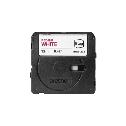 Brother BTAG-232 lint, punane kiri valgel