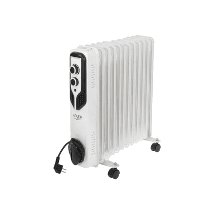 Õliradiaator Adler AD 7817, 2500 W, 11 ribi, valge
