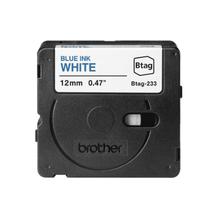 Brother BTAG-233 lint, sinine kiri valgel