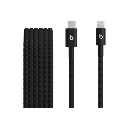 USB-C – Lightning kaabel Apple, 1,5 m, punutud, Bolt Black