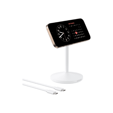 Беспроводная зарядная подставка Anker MagGo Single Stand, белый