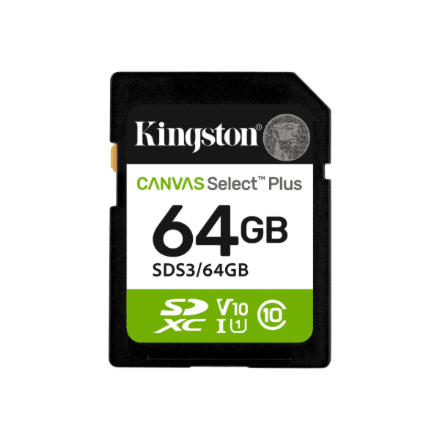 Kingston Canvas Select Plus SD 64 GB mälukaart