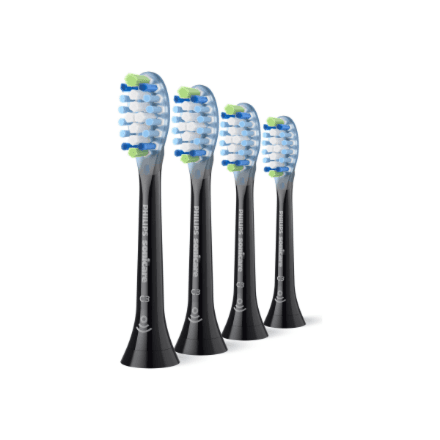Philips HX9044/88 Sonicare Premium Plaque Defence toothbrush heads, 4 pcs, black