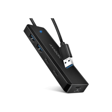 AXAGON HUE-C2A TRAVEL USB hub, USB-A and USB-C ports, 5 Gbit/s