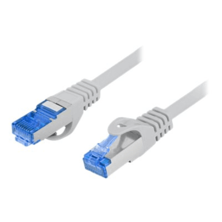 Патч-корд Lanberg Cat 6A S/FTP LSZH CCA, 5 м, серый