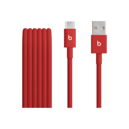 USB-A – USB-C kaabel Apple, 1,5 m, punutud, Rapid Red