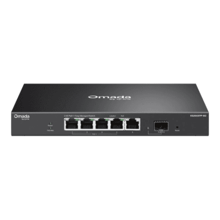 Коммутатор TP-Link Omada ES206XPP-M2, 5 × 2,5G, SFP+, 4 × PoE++