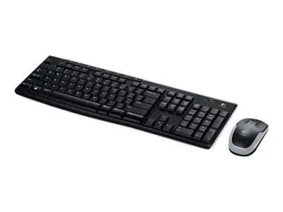 Logitech MK270 wireless keyboard and mouse set, DE layout, black