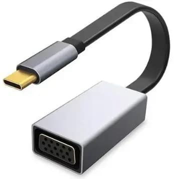 Platinet USB-C to VGA video adapter, 1080p 60 Hz, black