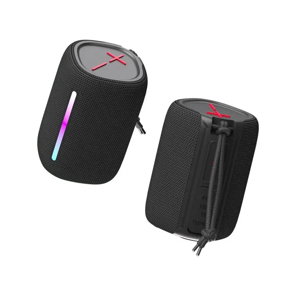 Forever BS-10 Bluetooth speaker, 10 W, IPX5, LED lights, black