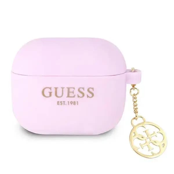 Silikoonümbris Guess 4G Charm AirPods 3 jaoks, lilla