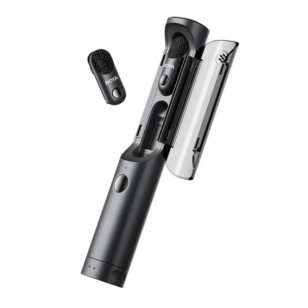 Juhtmevaba mikrofonikomplekt Boya Magic-05, 2,4 GHz, USB-C, must