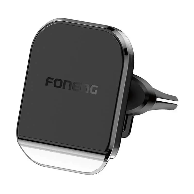 Telefonihoidik autosse Foneng CP106, ventilatsiooniavale, magnetiga, must