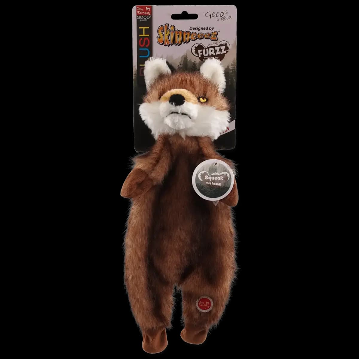 Koera plüüsmänguasi Placek Dog Fantasy Skinneeez rebane, 34 cm