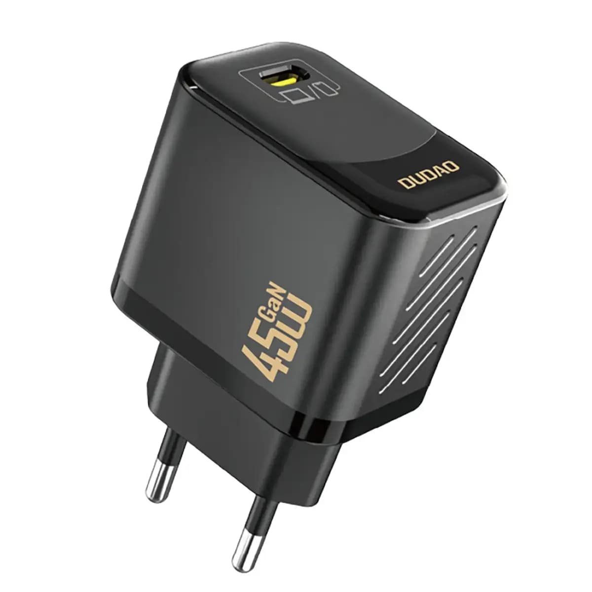 Зарядное устройство Dudao A28, 45 Вт, USB-C, GaN, чёрное