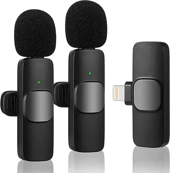 Goodbuy F1 wireless lavalier microphone, Lightning, black