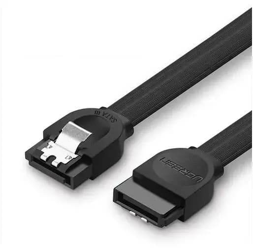 Ugreen US217 straight SATA data cable, 0.5 m, black