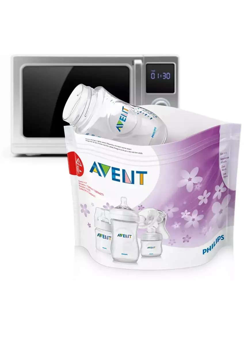 Mikrolaineahju steriliseerimiskotid Philips Avent SCF297/05, 5 tk