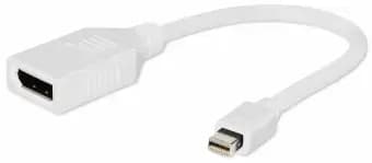 Gembird Mini DisplayPort to DisplayPort adapter, white