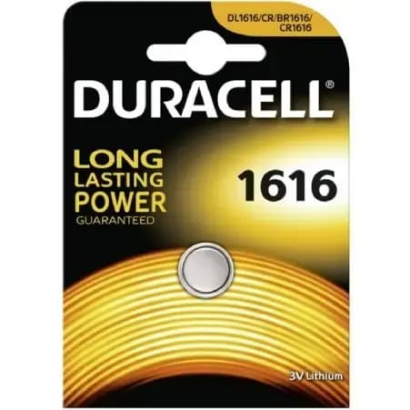 Nööppatarei Duracell CR1616, liitium, 3 V