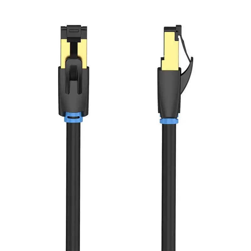 Патч-корд Vention IKABF Cat8 S/FTP, 40 Гбит/с, 1 м, чёрный