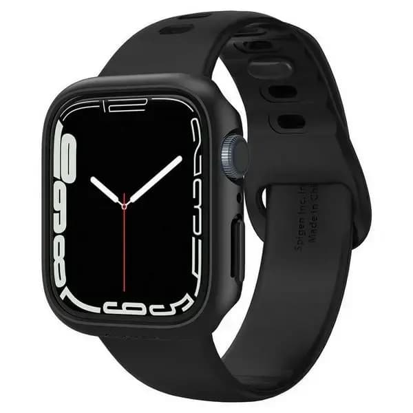 Kellaümbris Apple Watch 7/8 45 mm, Spigen Thin Fit, must