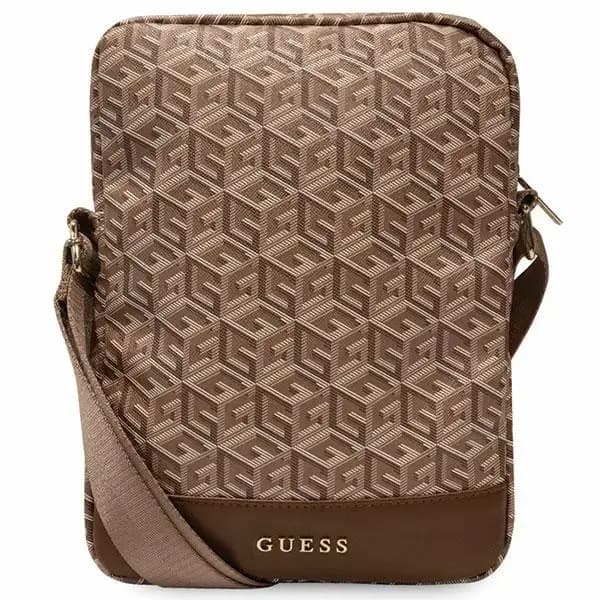 Tahvelarvuti kott Guess GCube Stripe 10″, pruun