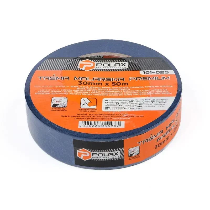 Maalriteip Polax Premium, 30 mm × 20 m