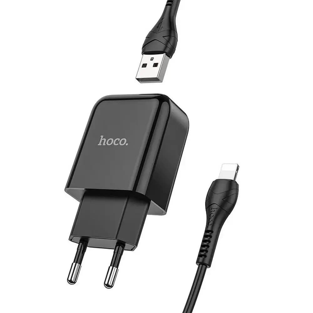 Зарядное устройство HOCO N2, 10 Вт, USB-A, чёрное