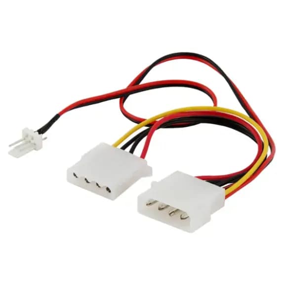 Переходник питания Savio AK-15 Molex – Molex + 3-pin, 18 см