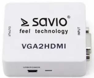 Savio CL-110 VGA to HDMI converter, 1080p 60 Hz