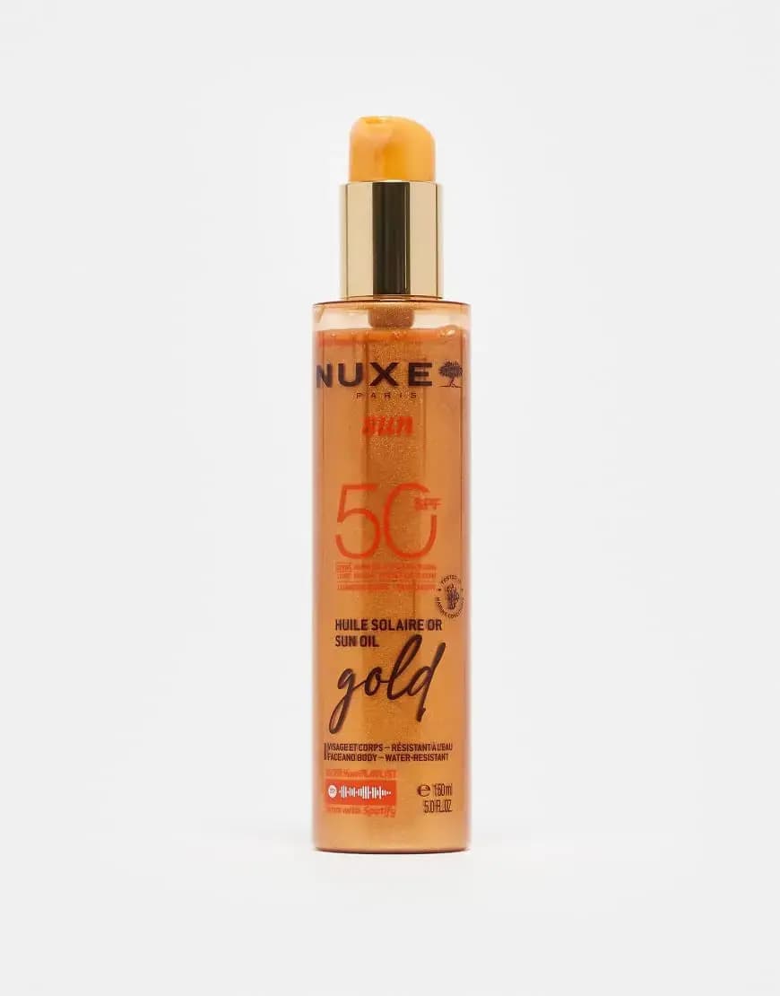 Päikesekaitseõli Nuxe Sun Shimmering Gold SPF 50, 150 ml